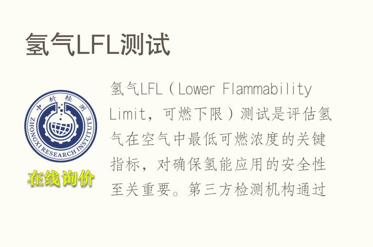 氢气LFL测试