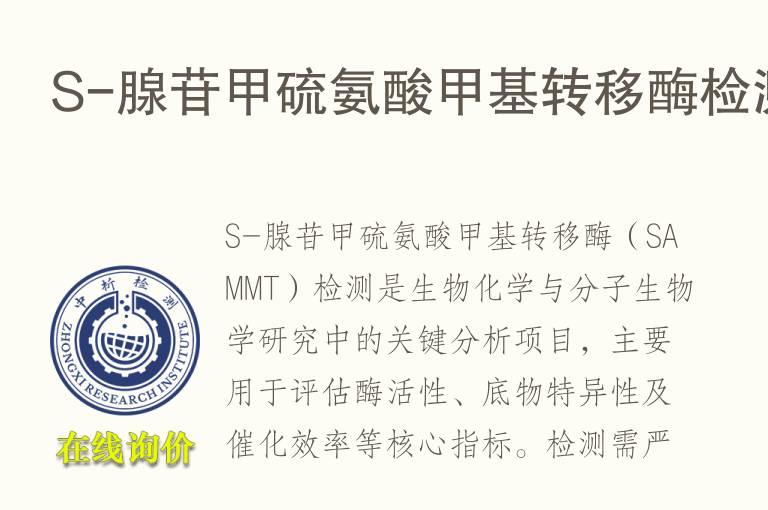 S-腺苷甲硫氨酸<font color='red'>甲基</font>转移酶检测